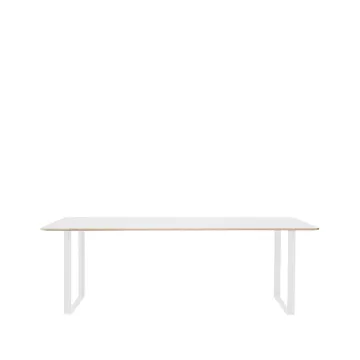 70/70 mesa de jantar 255x108 cm - Branco laminado-compensado-branco  - Muuto