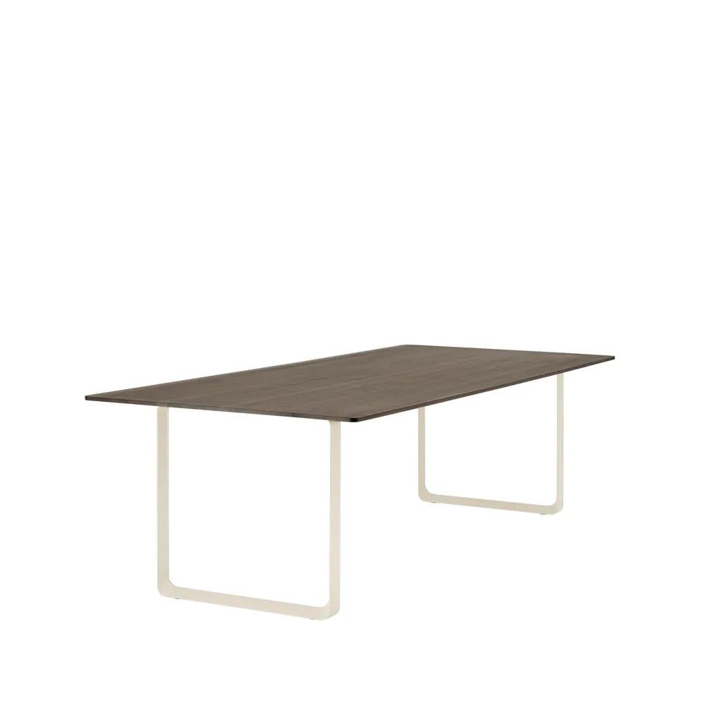 70/70 mesa de jantar 255x108 cm, Carvalho-areia fumado sólido Muuto