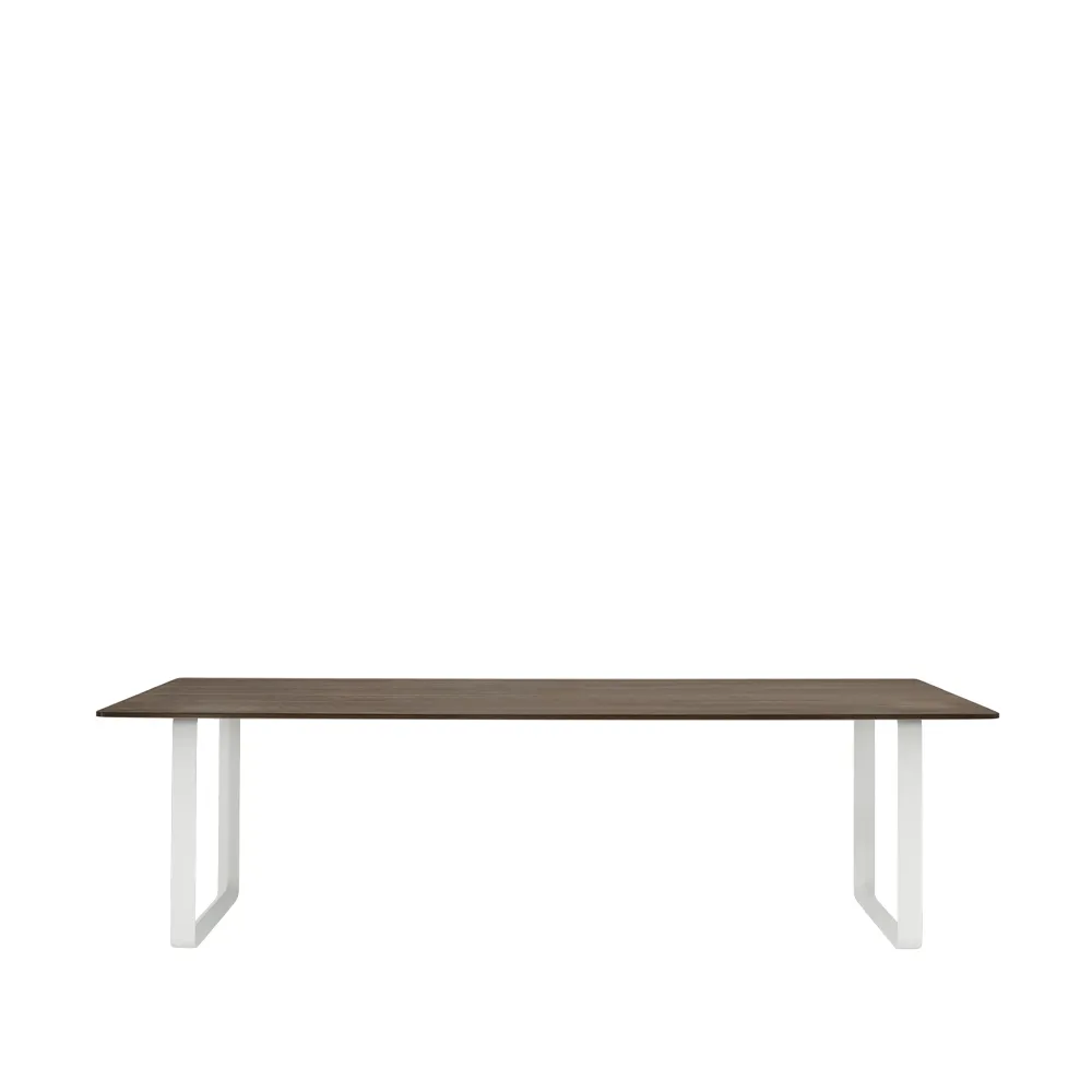 70/70 mesa de jantar 255x108 cm, Carvalho-Branco fumado sólido Muuto