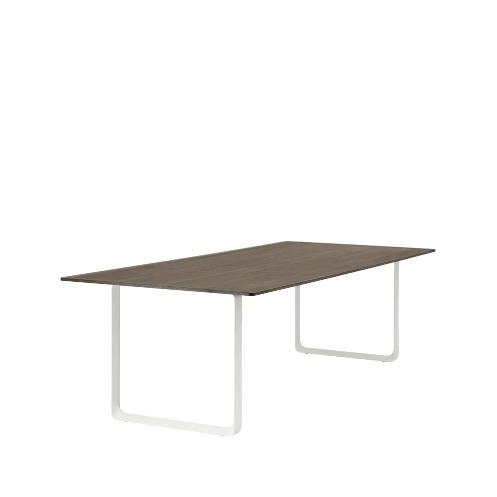 70/70 mesa de jantar 255x108 cm, Carvalho-Branco fumado sólido Muuto