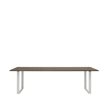 70/70 mesa de jantar 255x108 cm - Carvalho-cinzento fumado sólido - Muuto