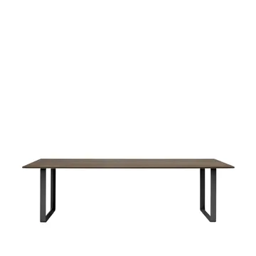 70/70 mesa de jantar 255x108 cm - Carvalho-preto fumado sólido - Muuto