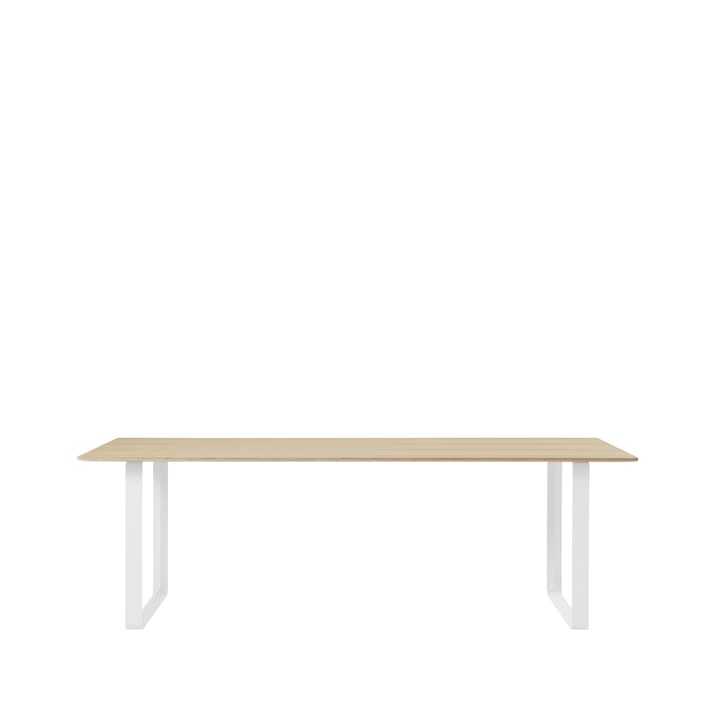 70/70 mesa de jantar 255x108 cm - Folheado de carvalho-compensado-branco - Muuto