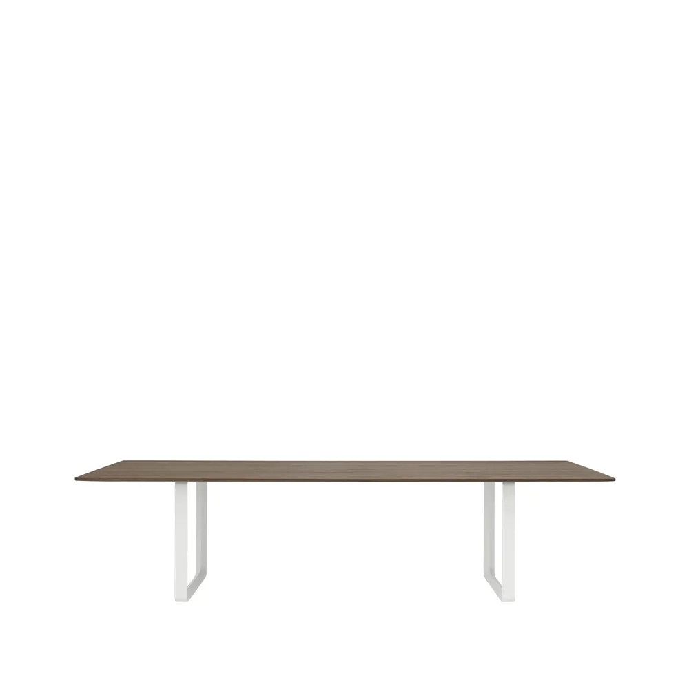 70/70 mesa de jantar 295x108 cm, Carvalho-Branco fumado sólido Muuto