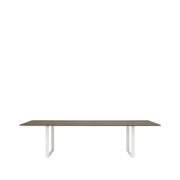 70/70 mesa de jantar 295x108 cm - Carvalho-Branco fumado sólido - Muuto