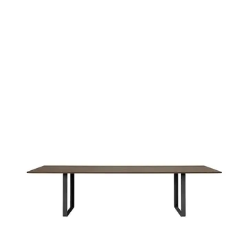 70/70 mesa de jantar 295x108 cm - Carvalho-preto fumado sólido - Muuto