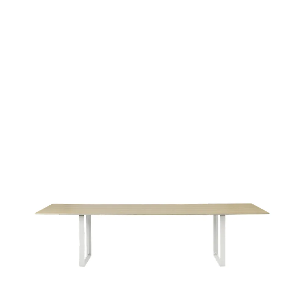 70/70 mesa de jantar 295x108 cm, Folheado de carvalho-compensado-branco Muuto