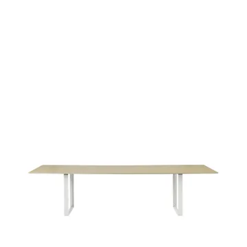 70/70 mesa de jantar 295x108 cm - Folheado de carvalho-compensado-branco - Muuto