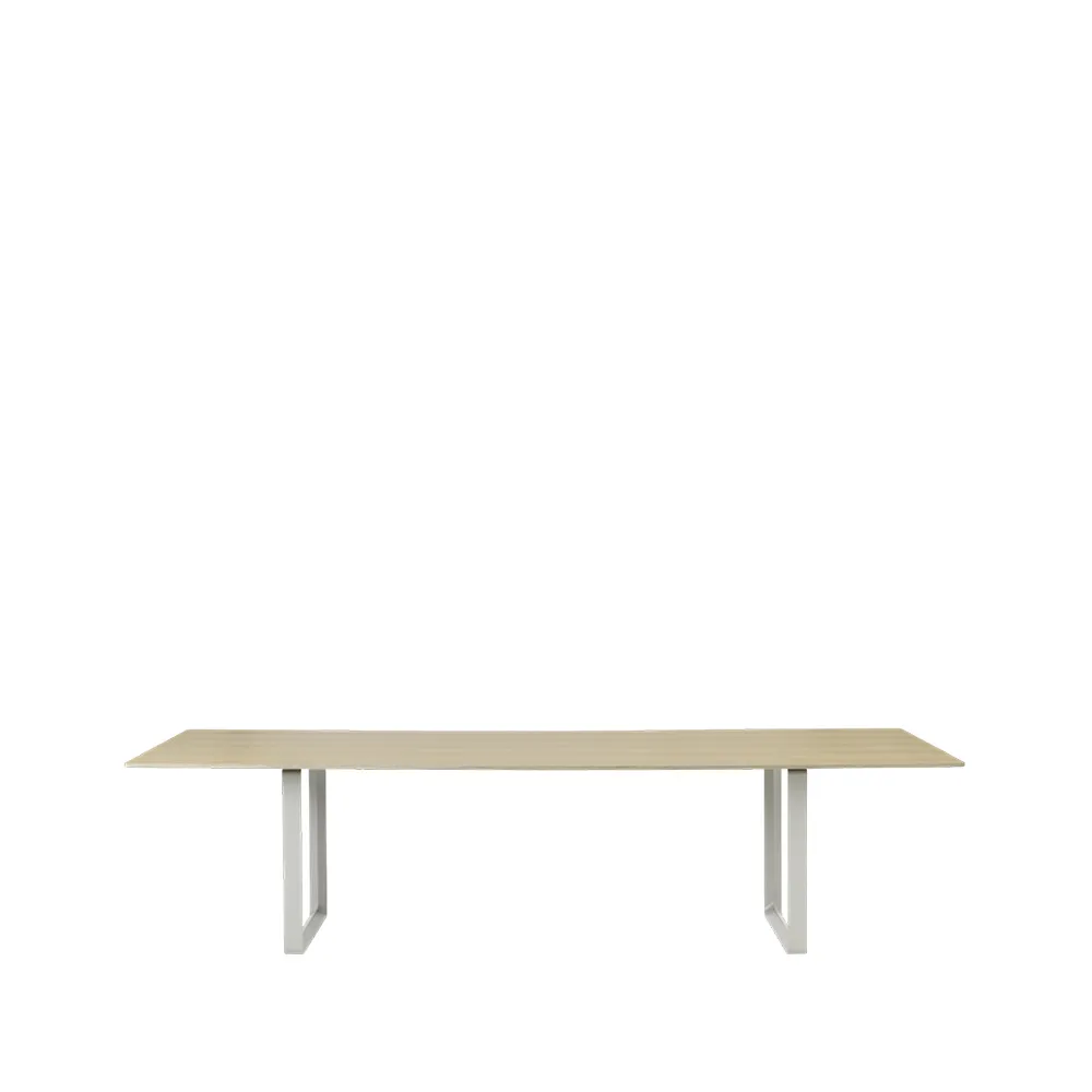 70/70 mesa de jantar 295x108 cm, Folheado de carvalho-compensado-cinzento Muuto