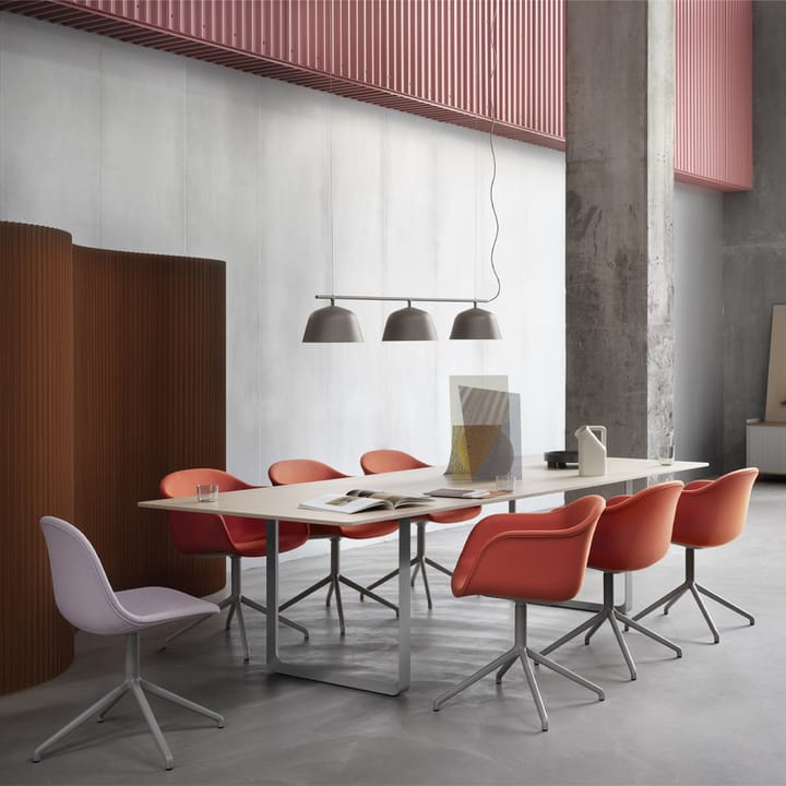 70/70 mesa de jantar 295x108 cm, Folheado de carvalho-compensado-cinzento Muuto
