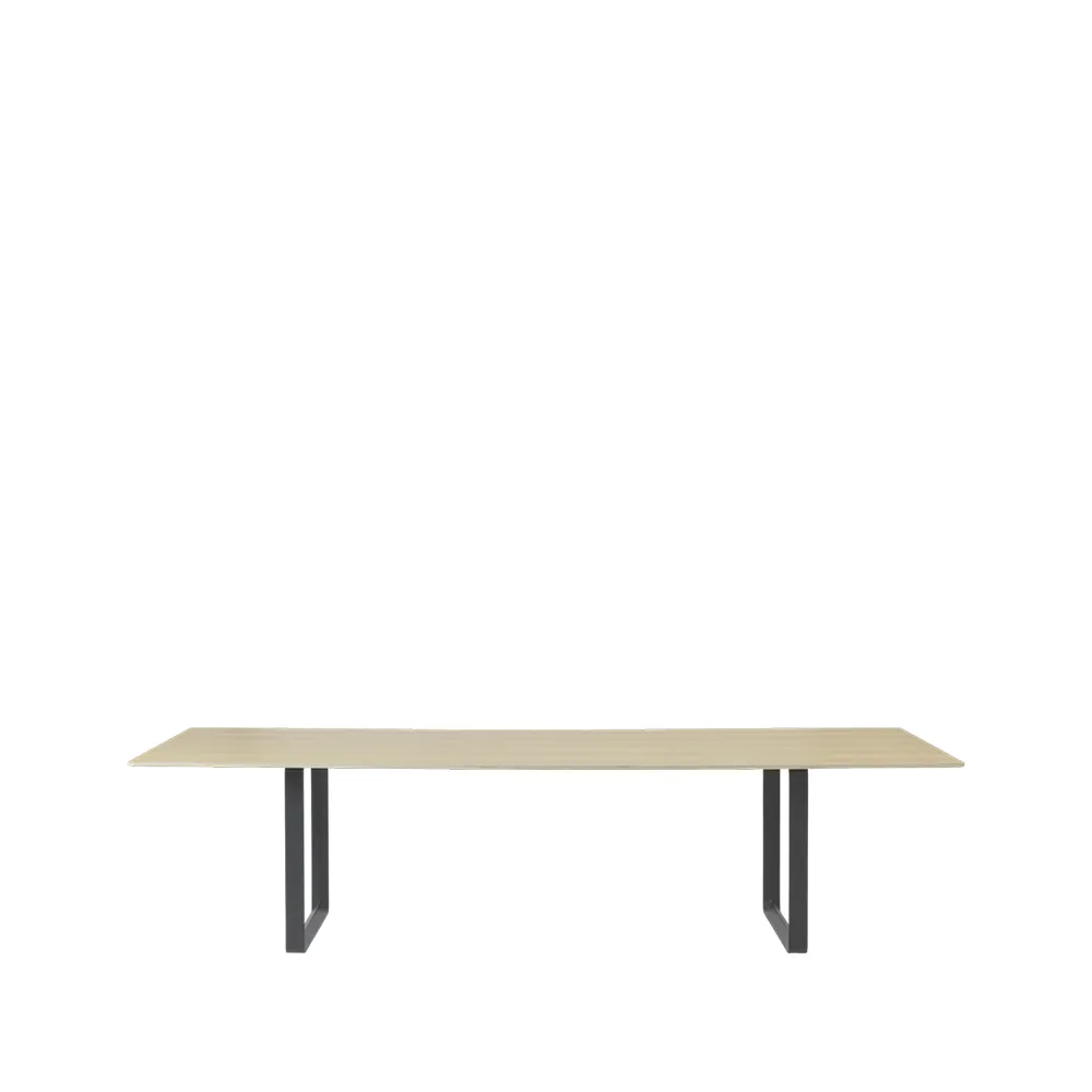 70/70 mesa de jantar 295x108 cm, Folheado de carvalho-compensado-preto Muuto
