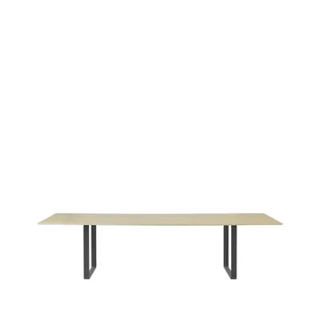 70/70 mesa de jantar 295x108 cm - Folheado de carvalho-compensado-preto - Muuto