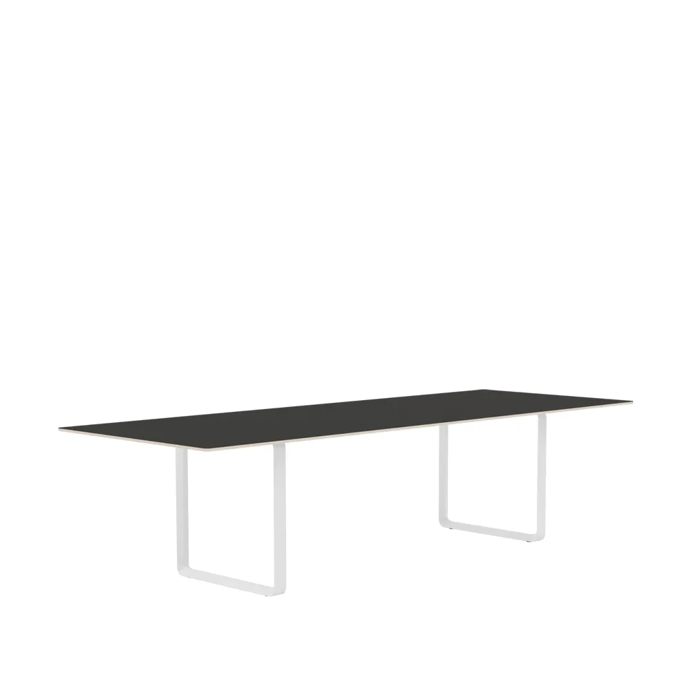 70/70 mesa de jantar 295x108 cm, Óleo de linhaça-Compensado-Branco Muuto