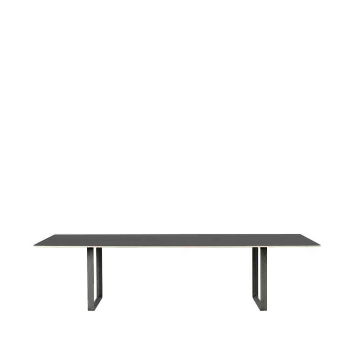70/70 mesa de jantar 295x108 cm - óleo de linhaça preto-compensado-preto - Muuto