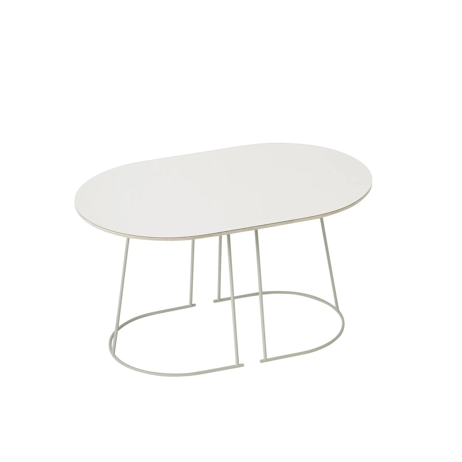 Airy mesa de centro pequena, Off-white nanolaminado Muuto