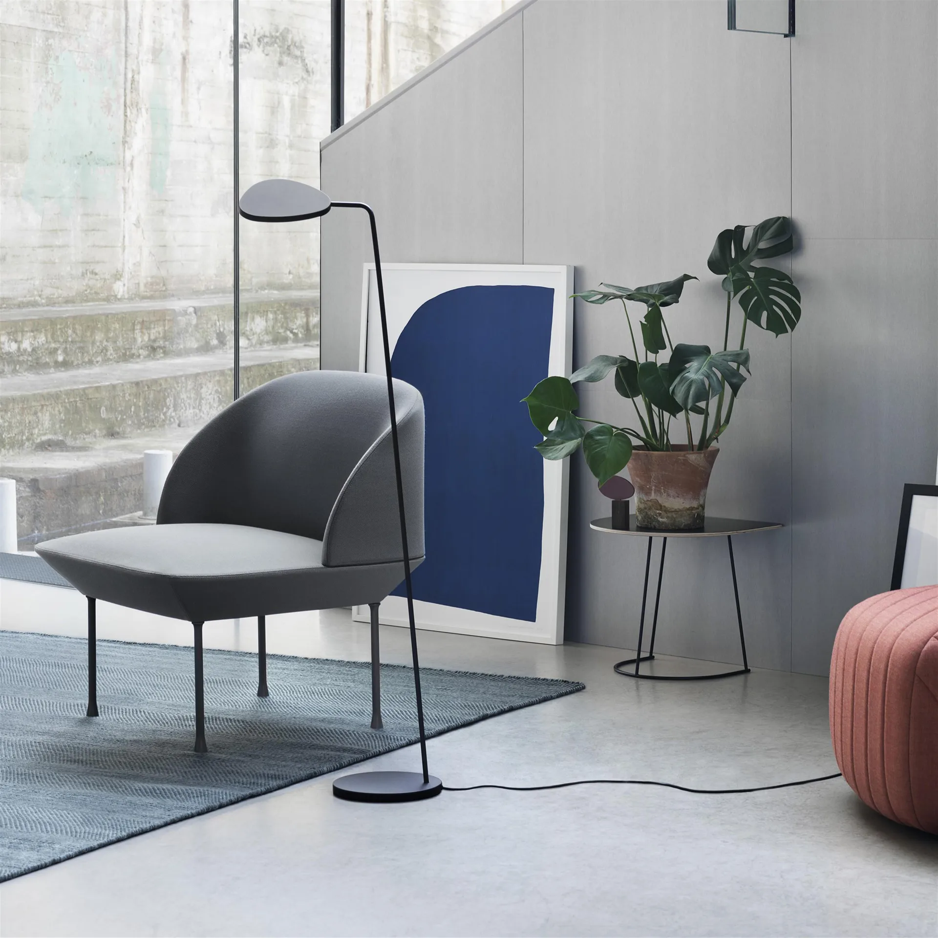 Airy mesa de centro tamanho médio, Preto Muuto