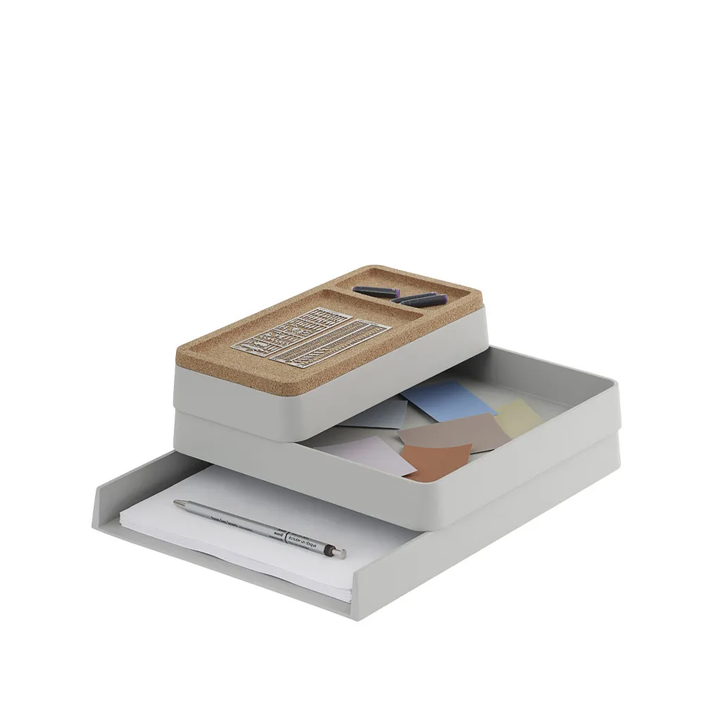 Armazenamento Arrange Desktop, cinzento, configuration 1 Muuto