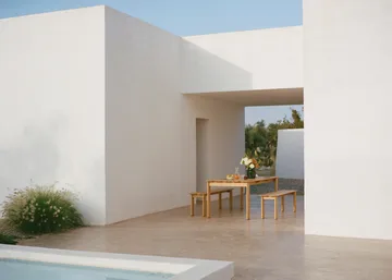 Assemble banco - Teca, 180 cm - Muuto