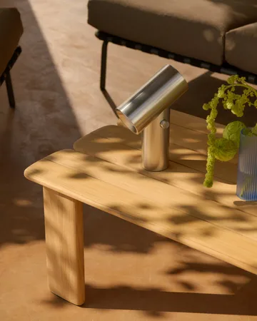 Assemble mesa de centro - Teca, 135x55 cm - Muuto