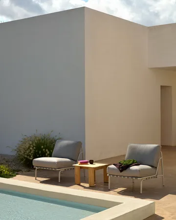 Assemble mesa de centro - Teca, 55x55 cm - Muuto