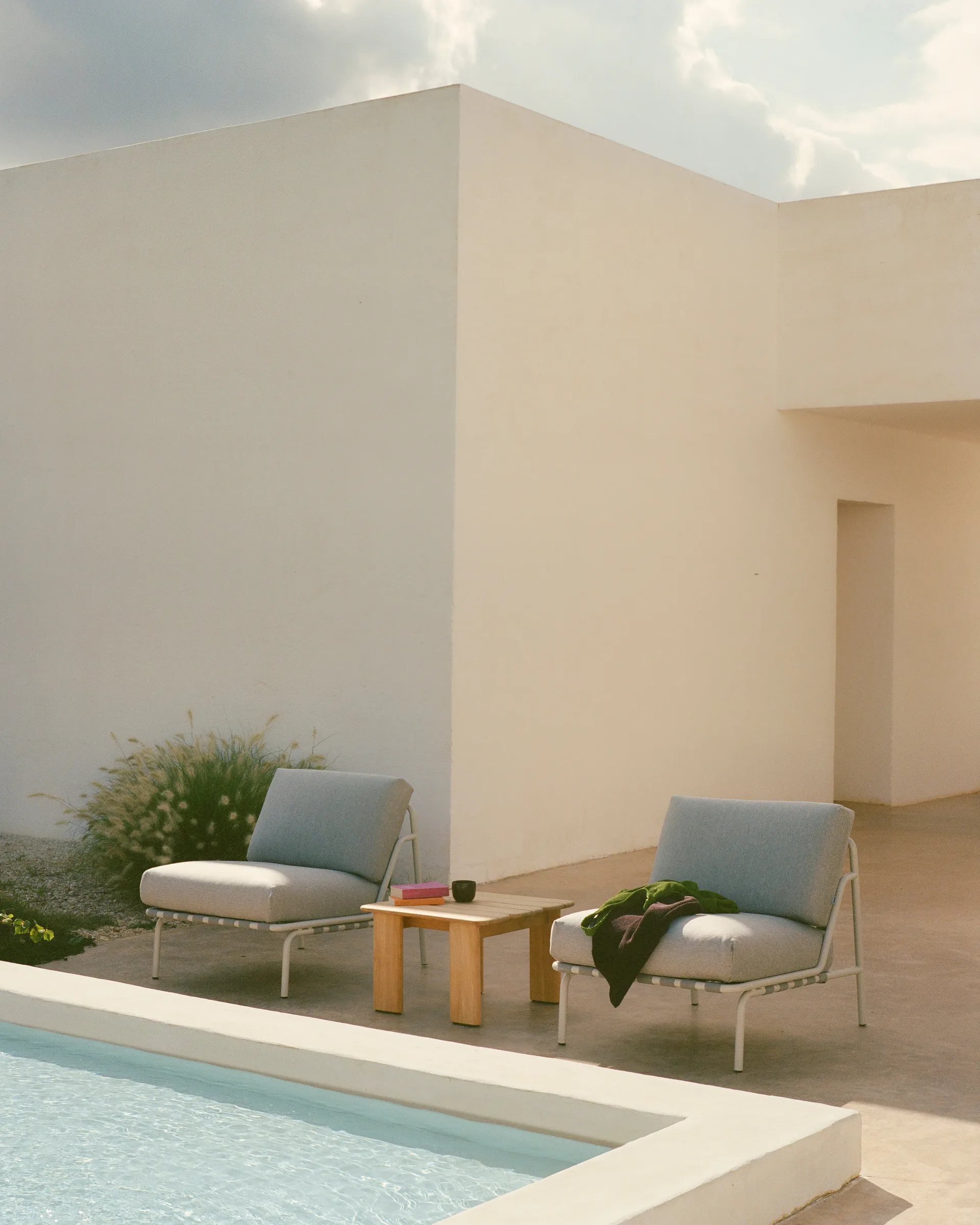 Assemble mesa de centro, Teca, 55x55 cm Muuto