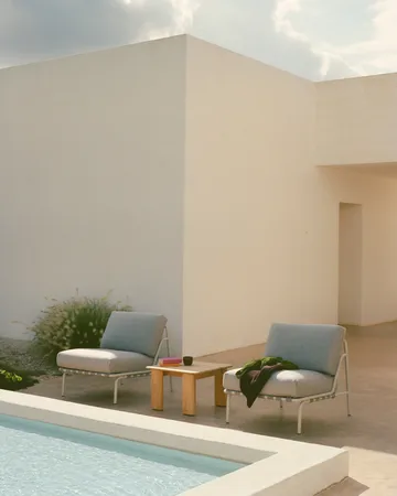 Assemble mesa de centro - Teca, 55x55 cm - Muuto