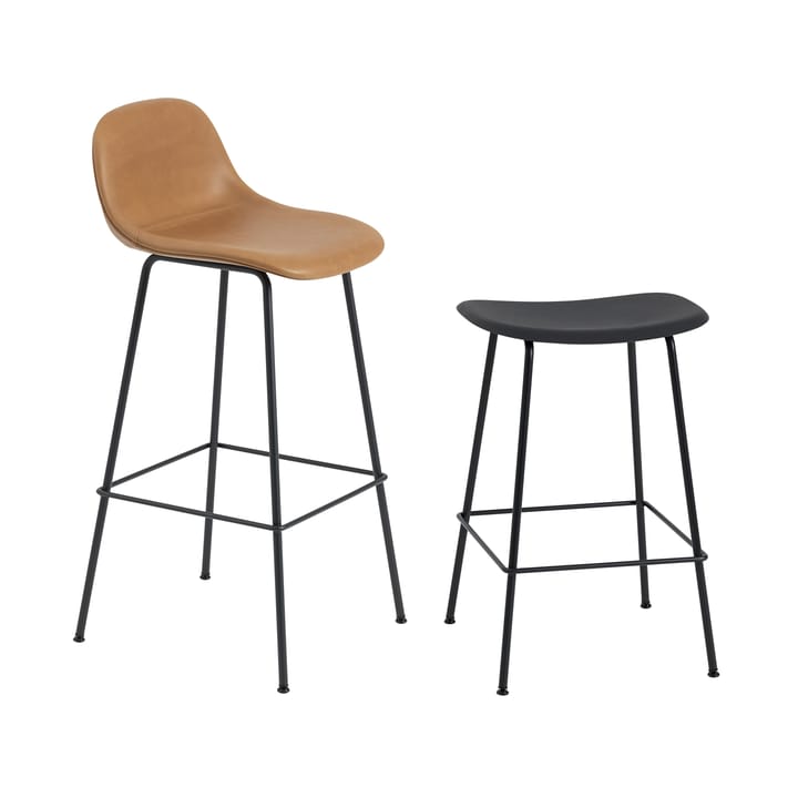 Banco alto Fiber Tube 65 cm, Preto Muuto