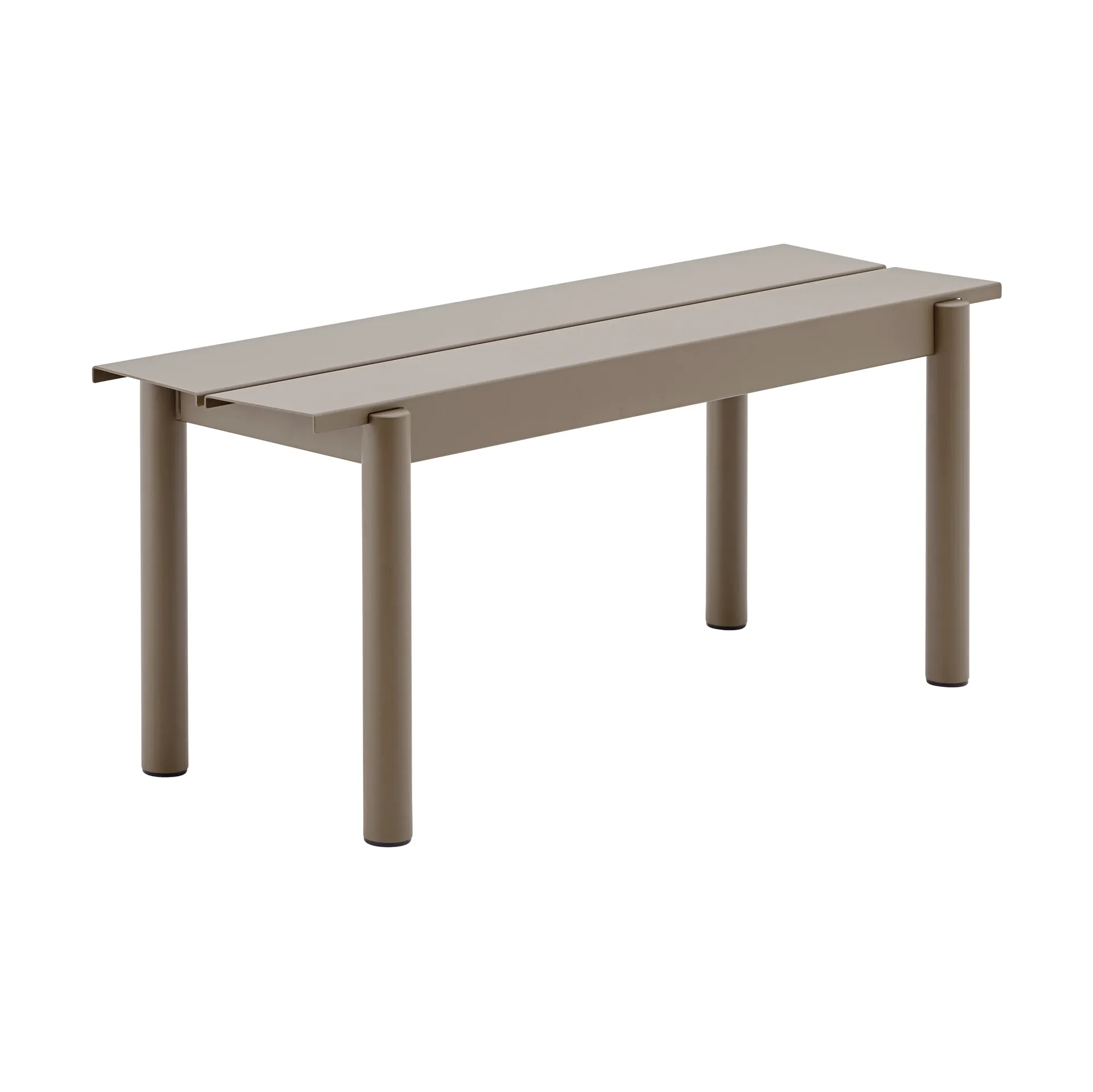 Banco de aço Linear 110 cm, Taupe Muuto
