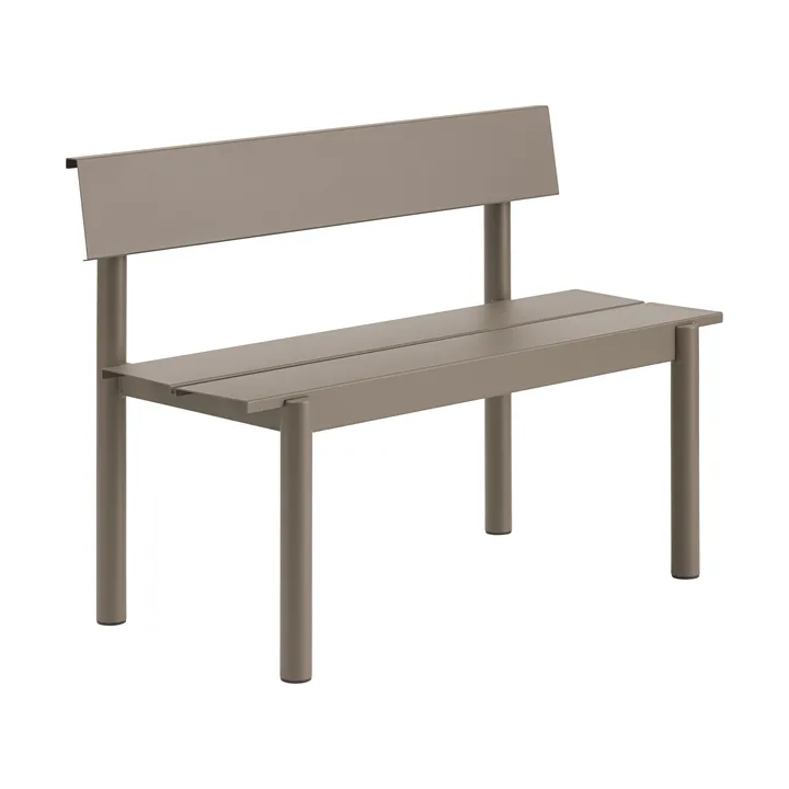 Banco de aço Linear 110 cm - Taupe - Muuto