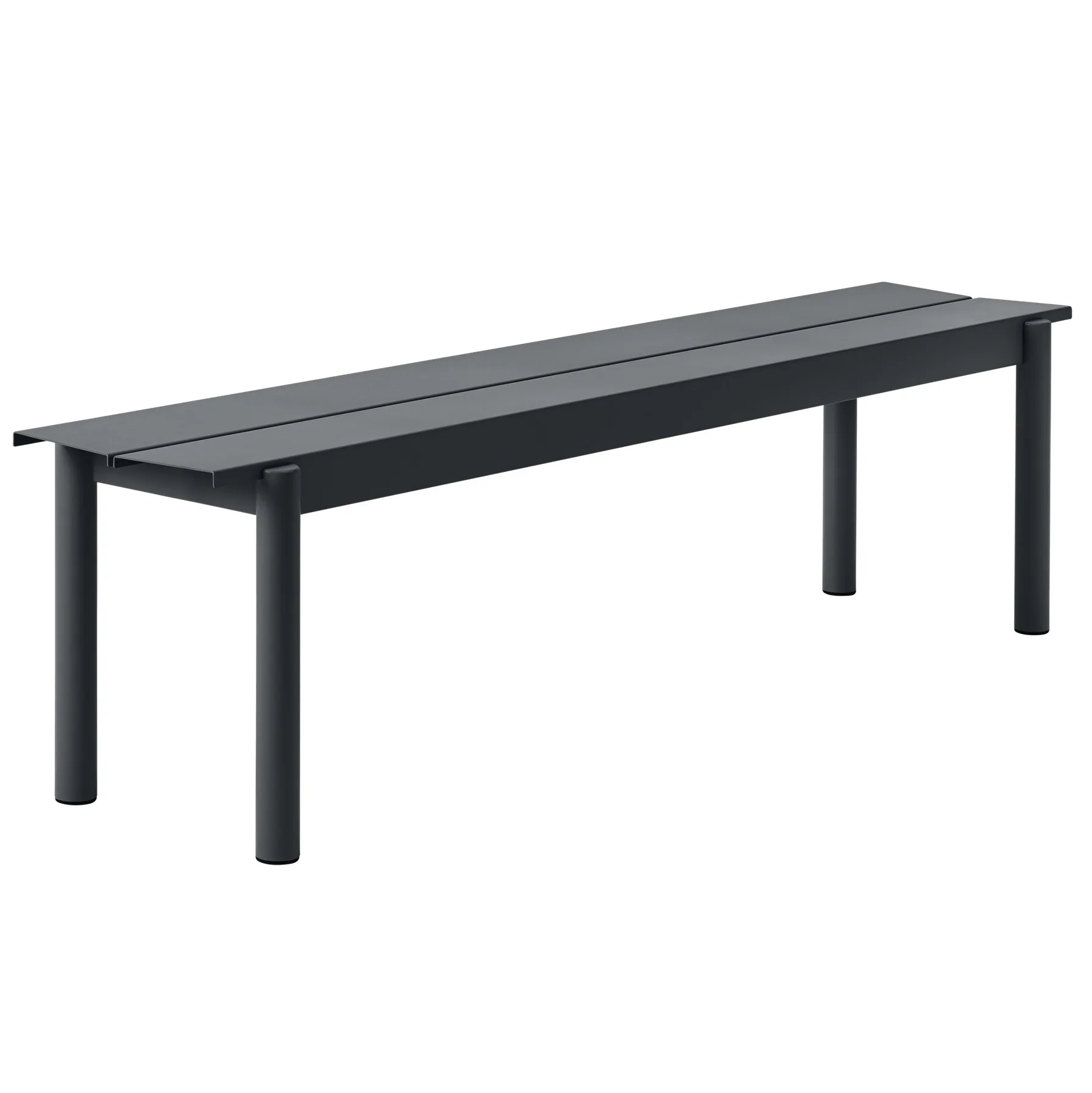 Banco de aço Linear 170 cm, Black Muuto