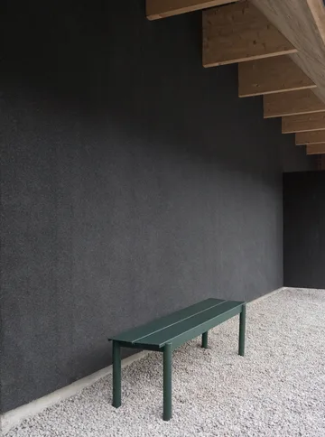 Banco de aço Linear 170 cm - Dark green - Muuto