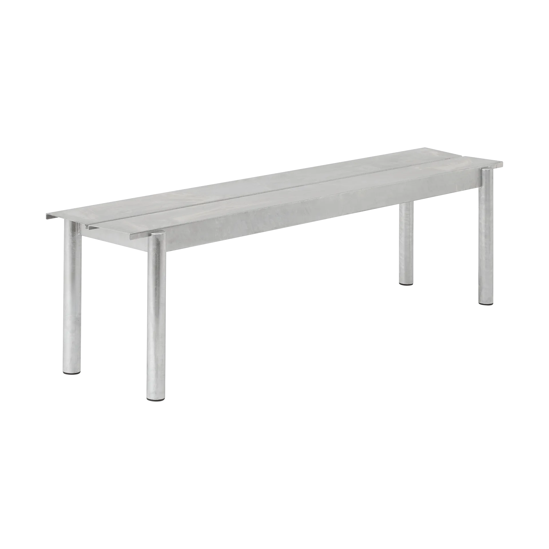 Banco de aço Linear 170 cm, Warm galvanized steel Muuto