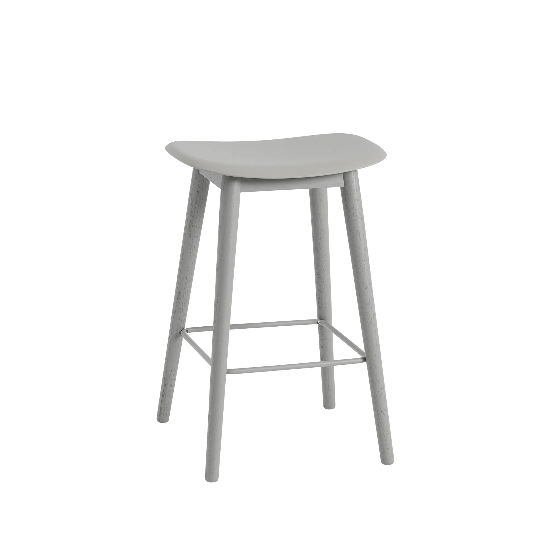 Banqueta com bar Fiber counter 65 cm, Cinzento Muuto