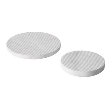 Base para copos Groove mármore  - branco pequeno - Muuto