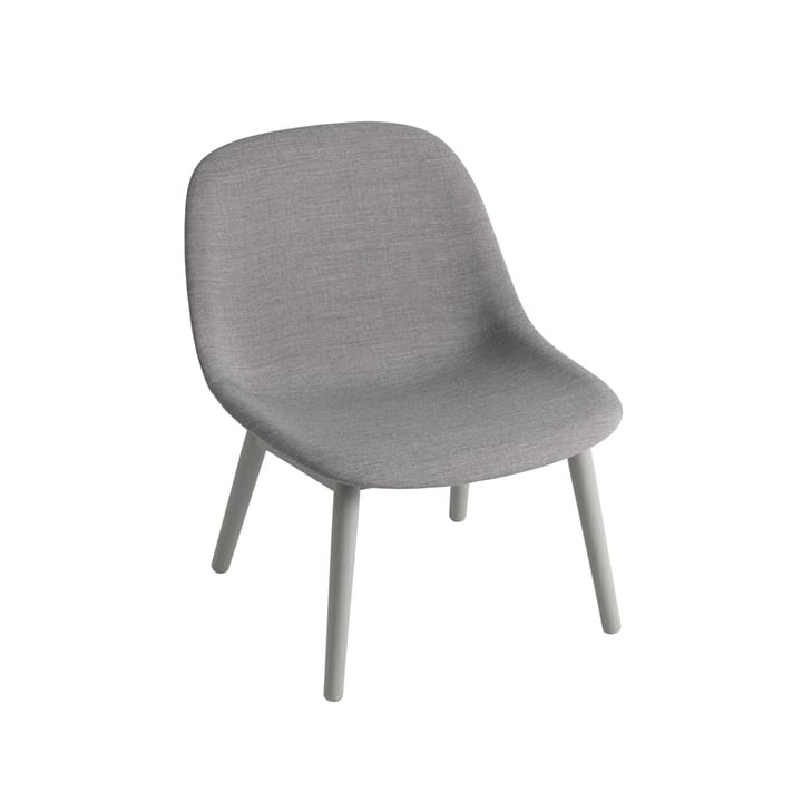 <b>Poltrona com pernas madeira carvalho </b>Fiber lounge  - Remix 133 - Muuto