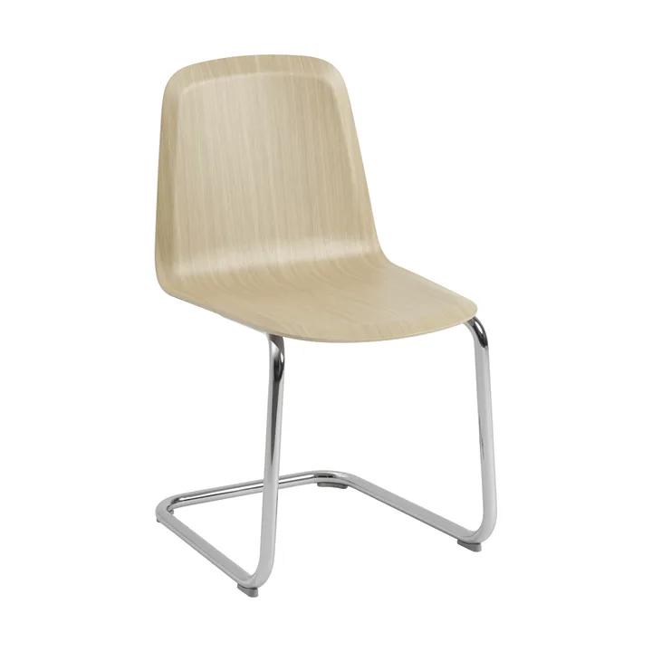 Brink Chair Cantilever Base cadeira - Carvalho-cromado - Muuto
