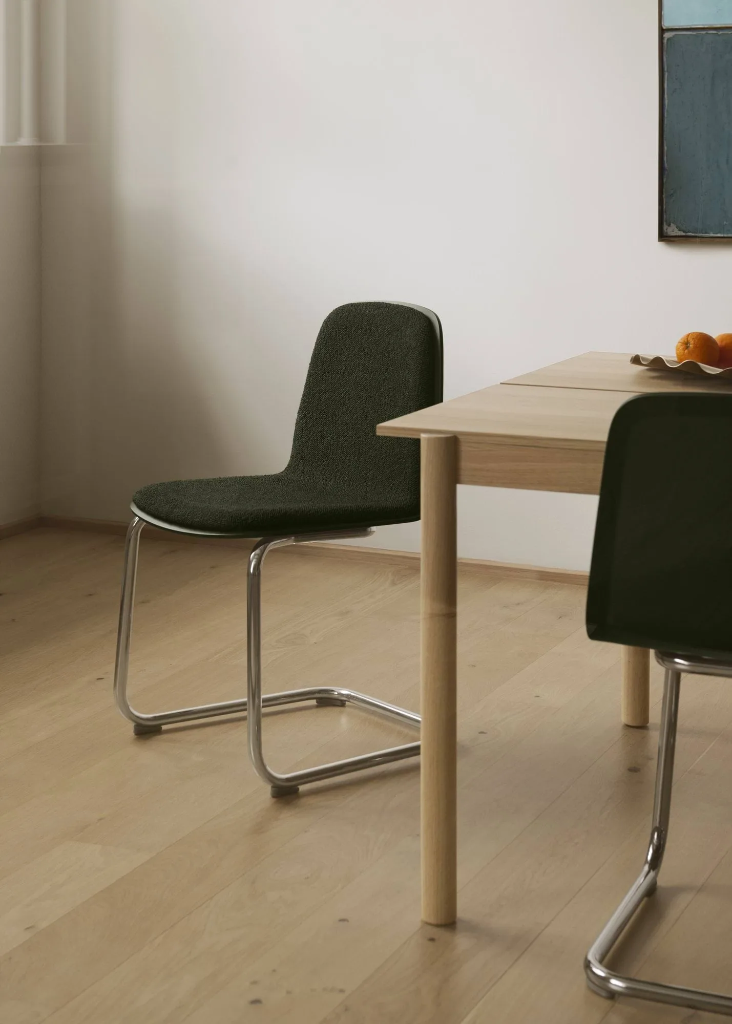 Brink Chair Cantilever Base cadeira, Preto Muuto