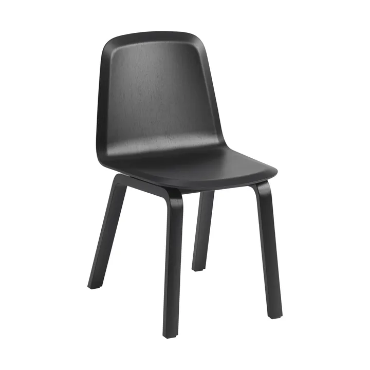 Brink Chair Wood Base cadeira - Preto - Muuto