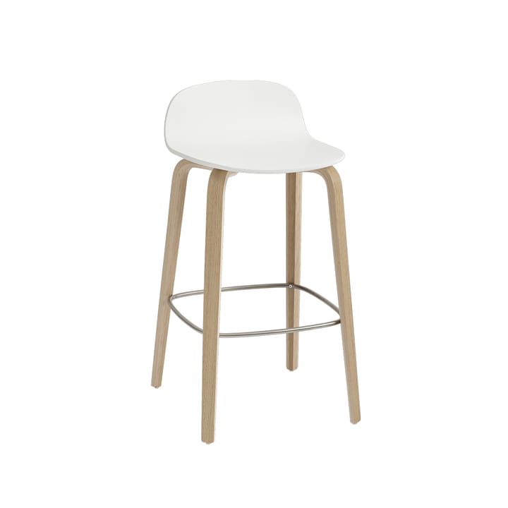 Cadeira bar Visu 65 cm - branco-carvalho - Muuto