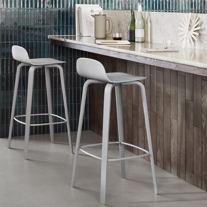Cadeira bar Visu, branco-carvalho Muuto