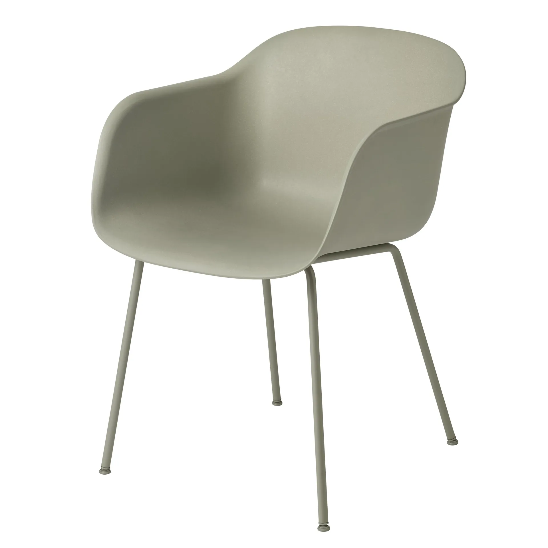 Cadeira com braços Fiber chair, Dusty green (plástico) Muuto