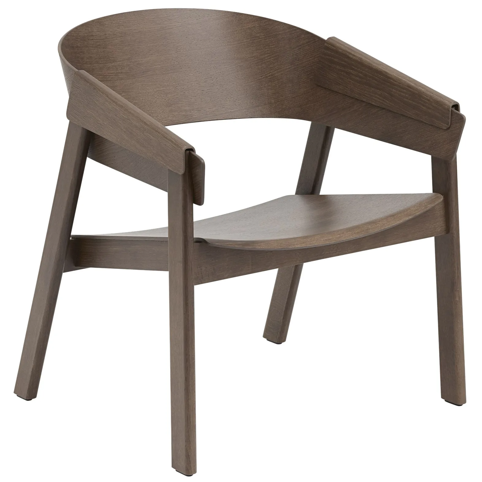 Cadeira Cover lounge, Castanho escuro manchado Muuto