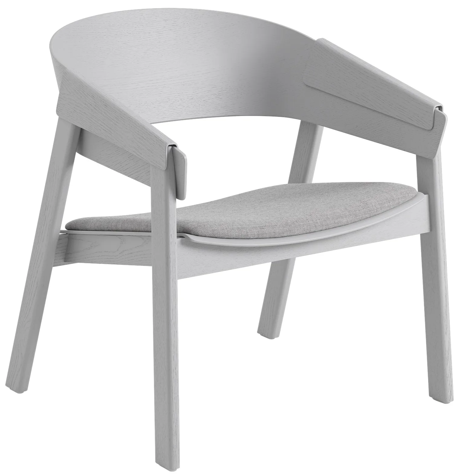 Cadeira Cover lounge, Remix 123-cinzento Muuto
