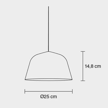 Candeeiro de teto Ambit Ø25 cm - dusty green - Muuto