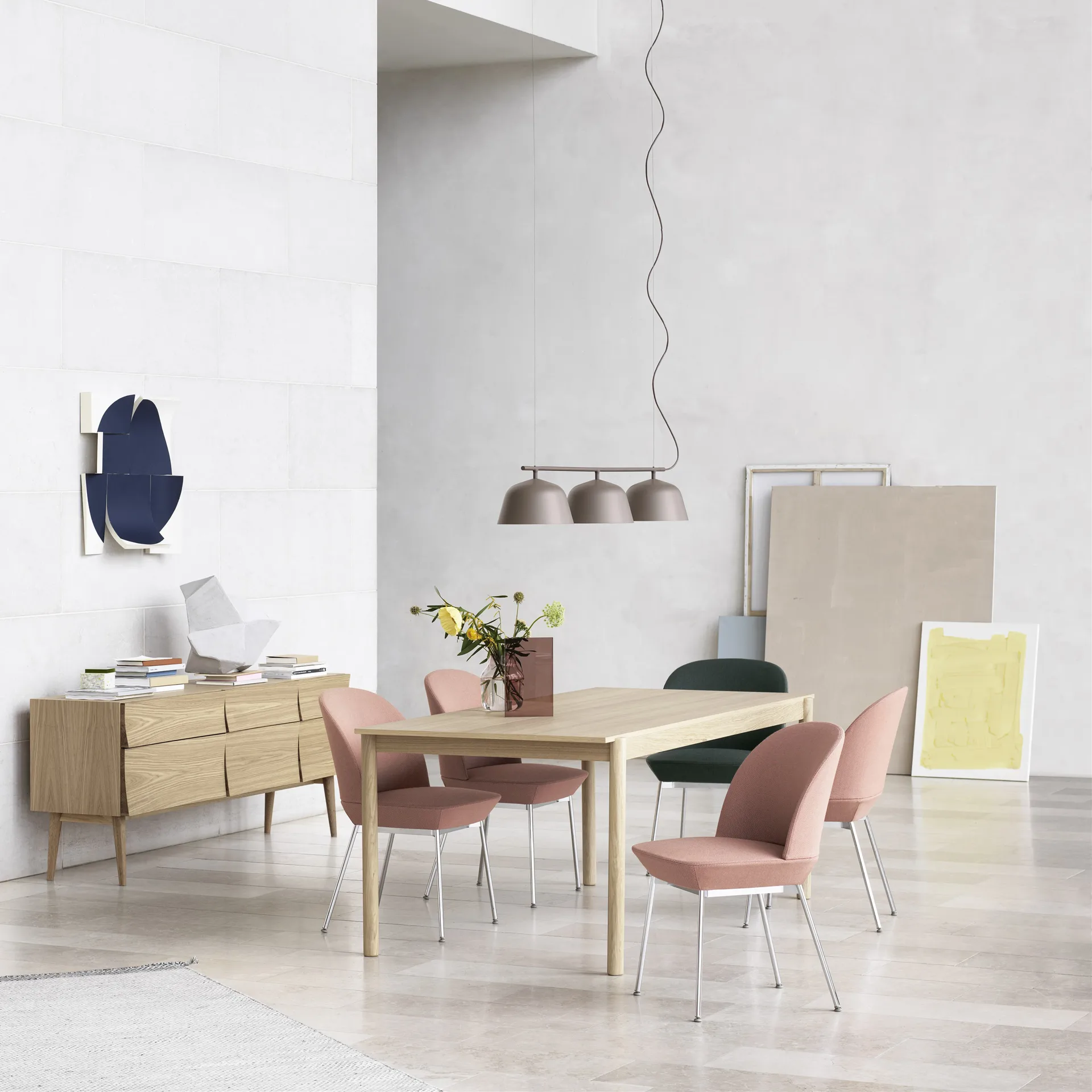 Candeeiro de teto Ambit Rail, Taupe Muuto