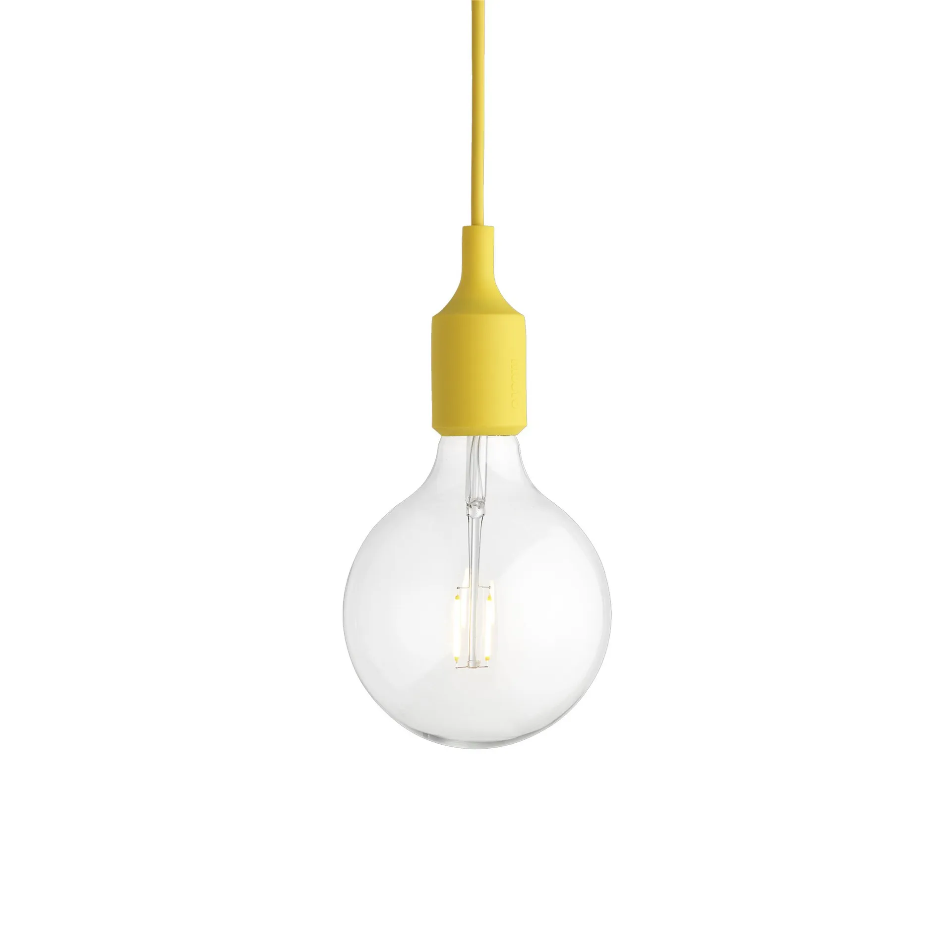 Candeeiro suspenso E 27, amarelo Muuto