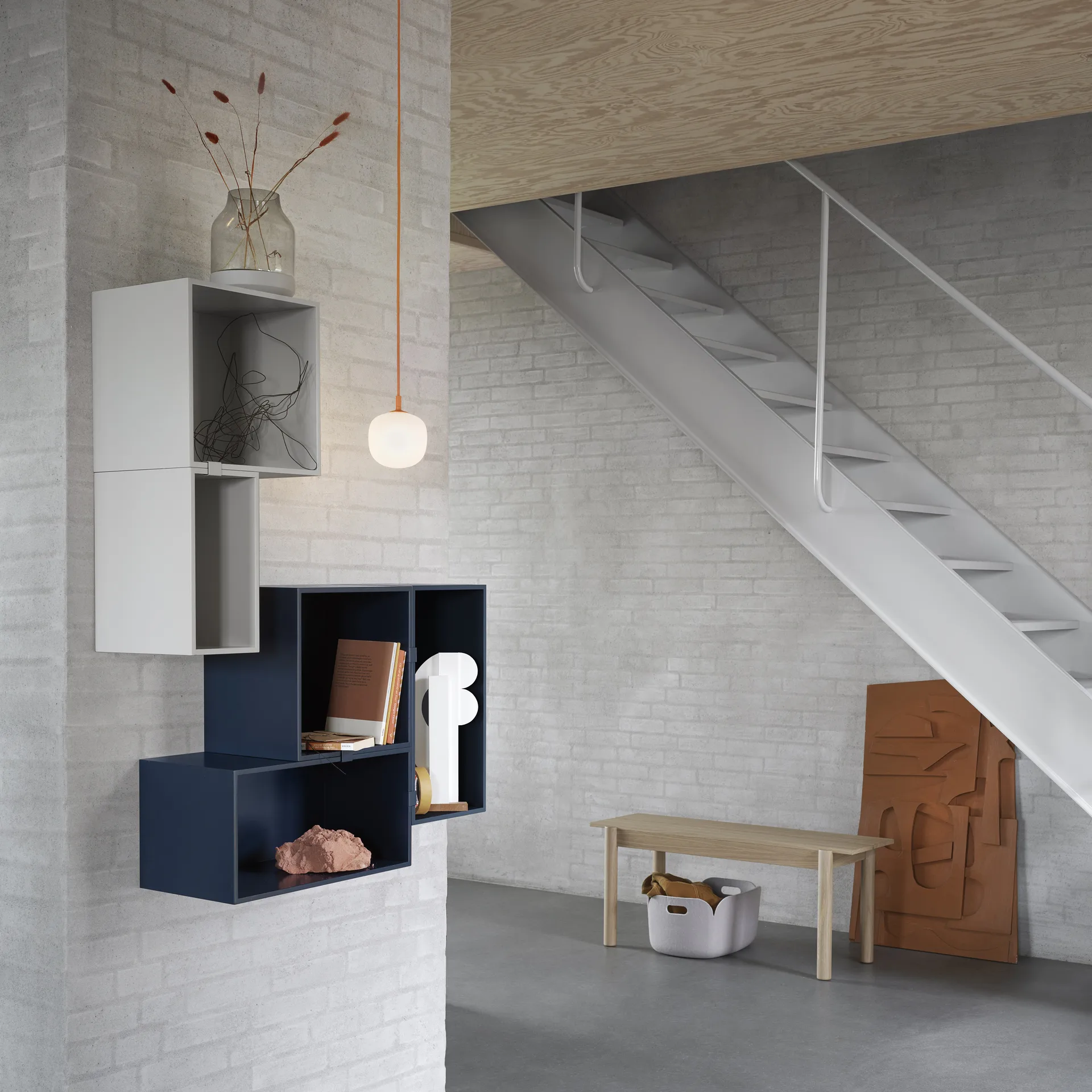 Candeeiro suspenso Rime Ø12 cm, laranja Muuto