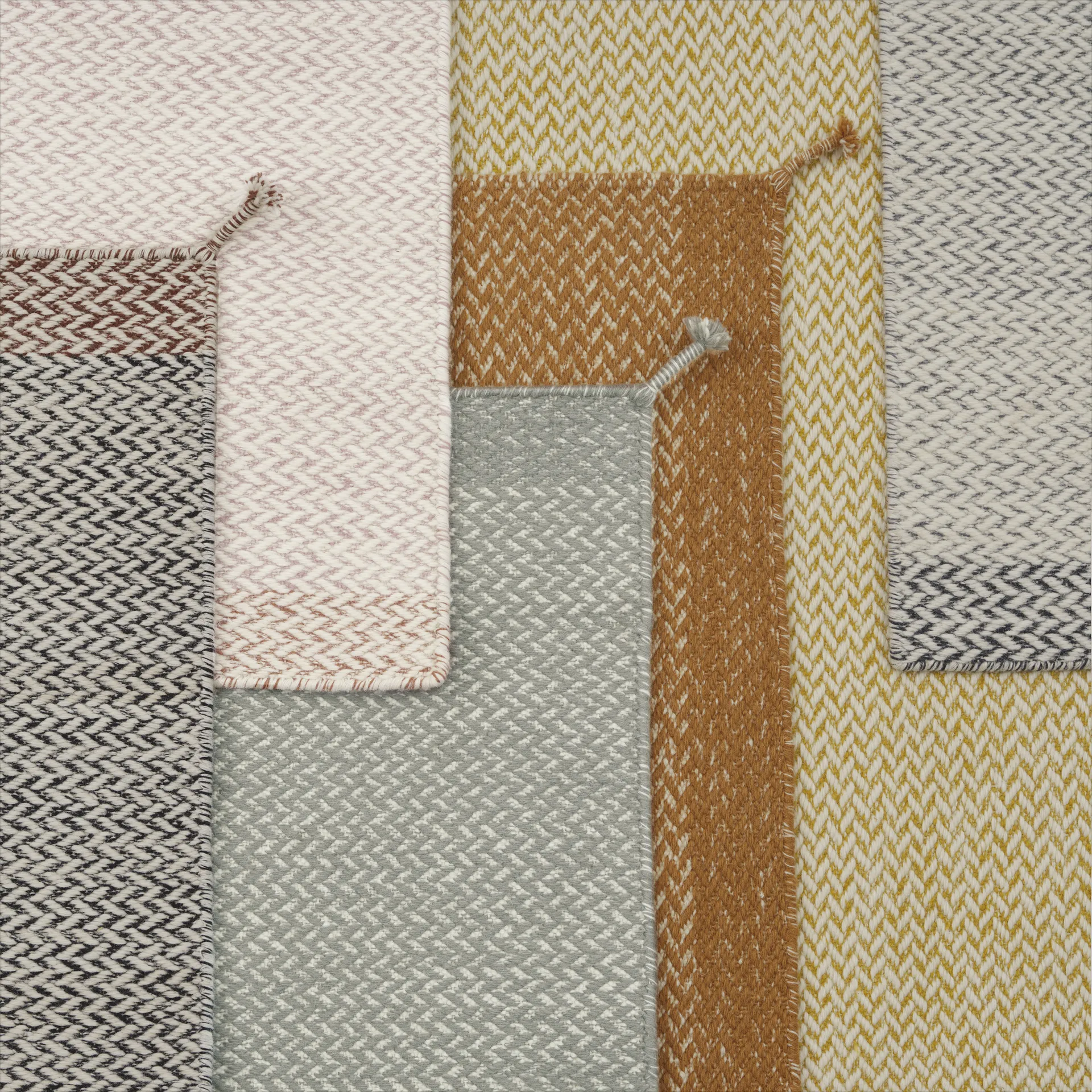 Carpete de lã Ply 85x140 cm, Grey Muuto