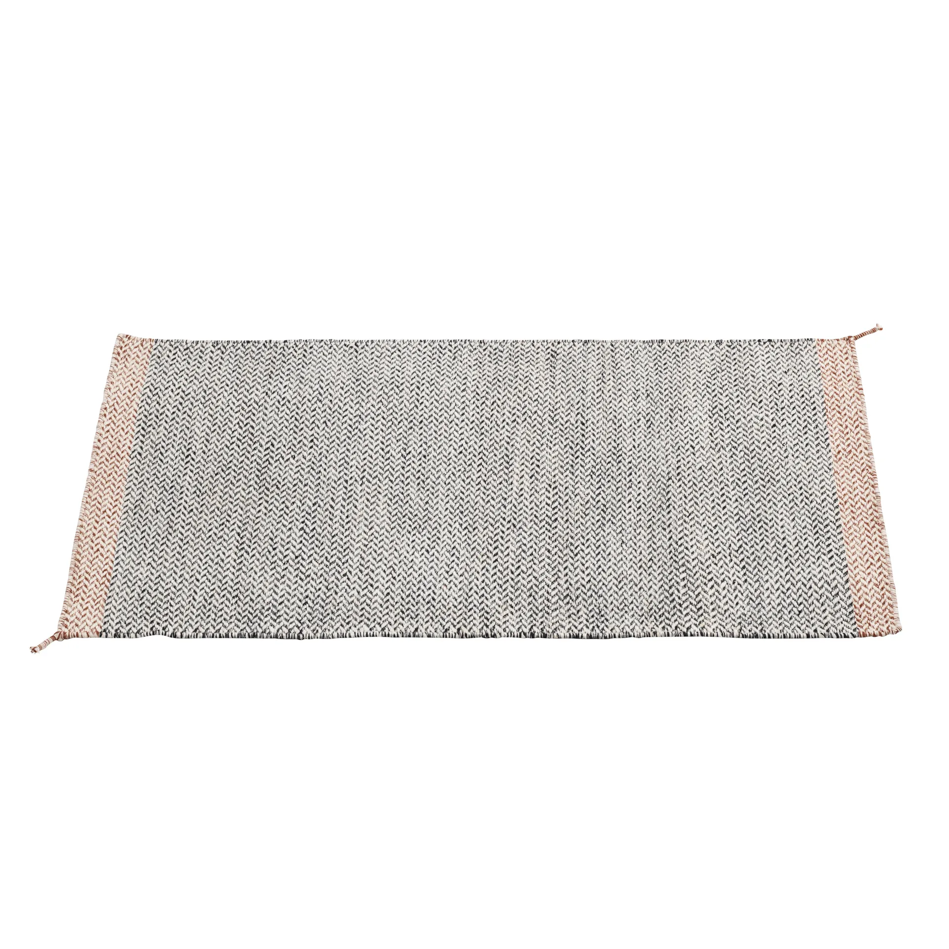 Carpete de lã Ply 85x140 cm, preto-branco Muuto