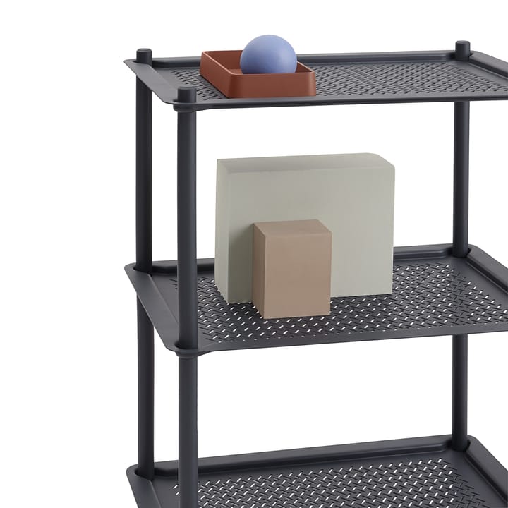 Carrinho de bar Flow 3-layer 90 cm, azul-cinza Muuto